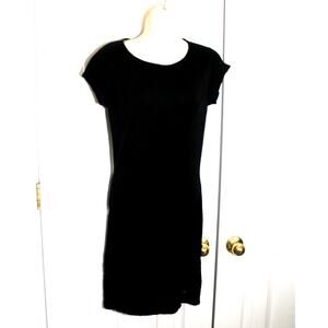 Aniye By Guardaroba Black Merino Wool Sweater Knit Dress sz M